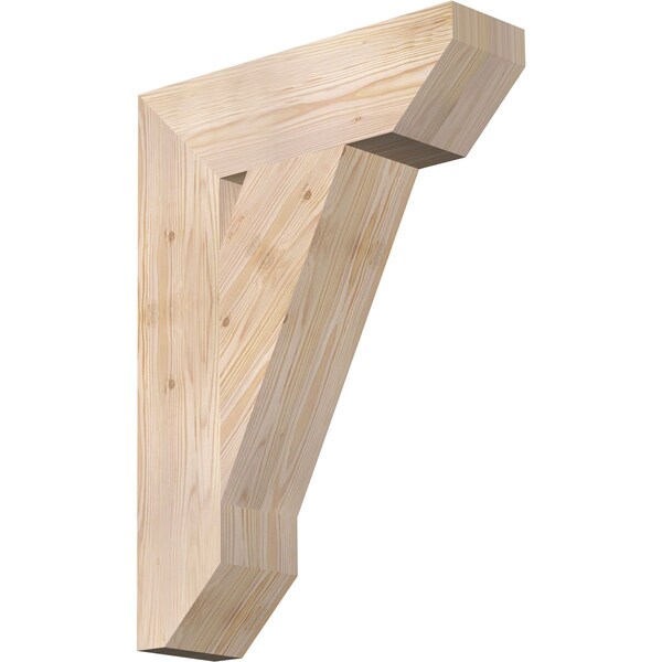Ekena Millwork Traditional Slat Smooth Bracket, Douglas Fir, 5 1/2"W x 20"D x 28"H BKT06X20X28TRA06SDF - main